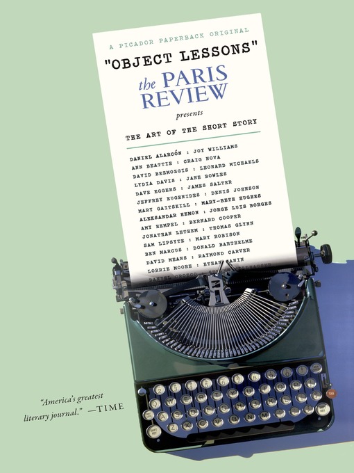 Title details for Object Lessons by The Paris Review - Wait list